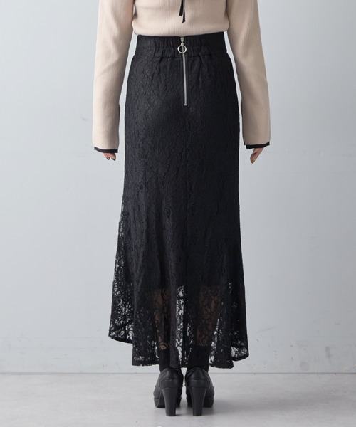 Chico（チコ）の「【2023SS】【SALON by Chico限定】レースマーメイドスカート（スカート・レディース・ライトベージュ/ピンク/ブラック・FREE）」の6枚目の写真