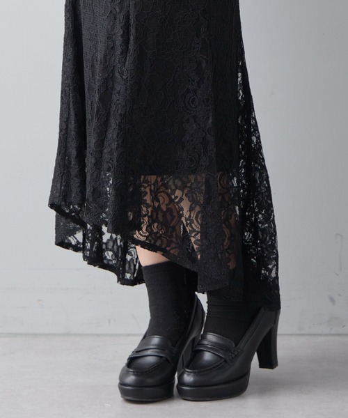 Chico（チコ）の「【2023SS】【SALON by Chico限定】レースマーメイドスカート（スカート・レディース・ライトベージュ/ピンク/ブラック・FREE）」の9枚目の写真