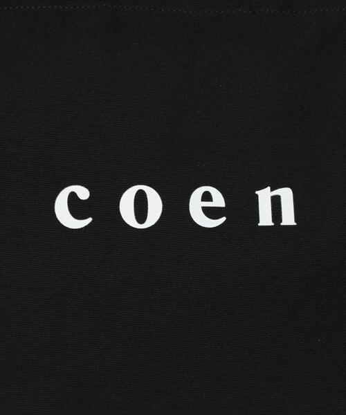 coen（コーエン）の「coen2WAYロゴトートバッグ（トートバッグ・レディース・オフホワイト/ブラック・FREE）」の22枚目の写真