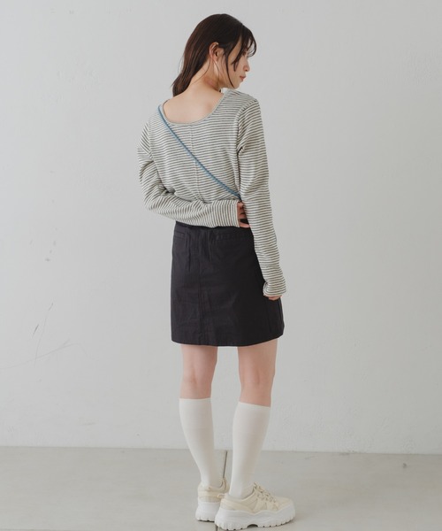 Kastane（カスタネ）の「【2023SSカタログ掲載アイテム】アームスリットプルオーバー（Tシャツ/カットソー・レディース・ブラック/オフホワイト/ブルー/ホワイト系その他・FREE）」の20枚目の写真