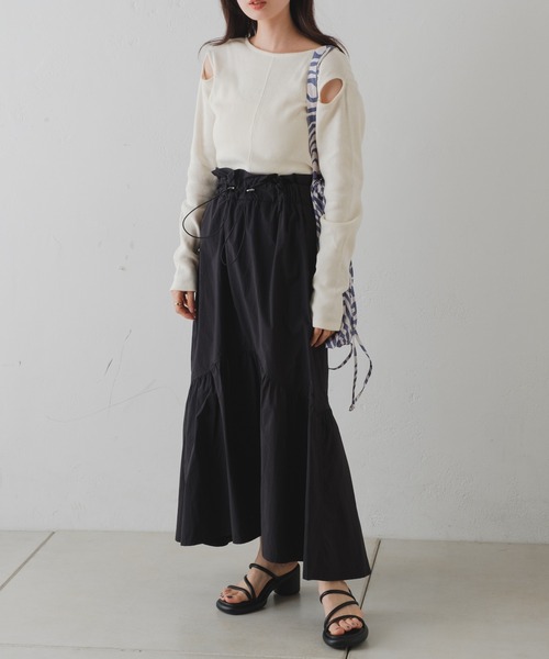 Kastane（カスタネ）の「【2023SSカタログ掲載アイテム】アームスリットプルオーバー（Tシャツ/カットソー・レディース・ブラック/オフホワイト/ブルー/ホワイト系その他・FREE）」の5枚目の写真