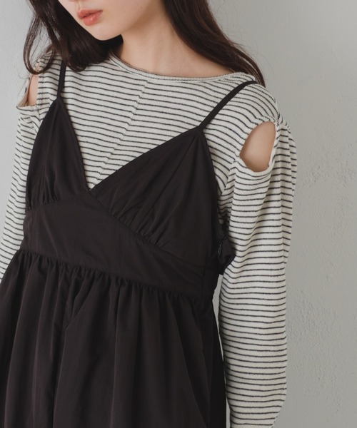 Kastane（カスタネ）の「【2023SSカタログ掲載アイテム】アームスリットプルオーバー（Tシャツ/カットソー・レディース・ブラック/オフホワイト/ブルー/ホワイト系その他・FREE）」の13枚目の写真