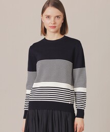 MACKINTOSH LONDON | シルケットコットンボーダーニットプルオーバー(ニット/セーター)