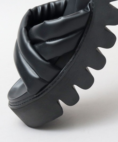 glabella（グラベラ）の「超厚底 パデッド クロスバンド サンダル / ハイソール レザーサンダル（サンダル・メンズ・ブラック・S/M/L）」の18枚目の写真