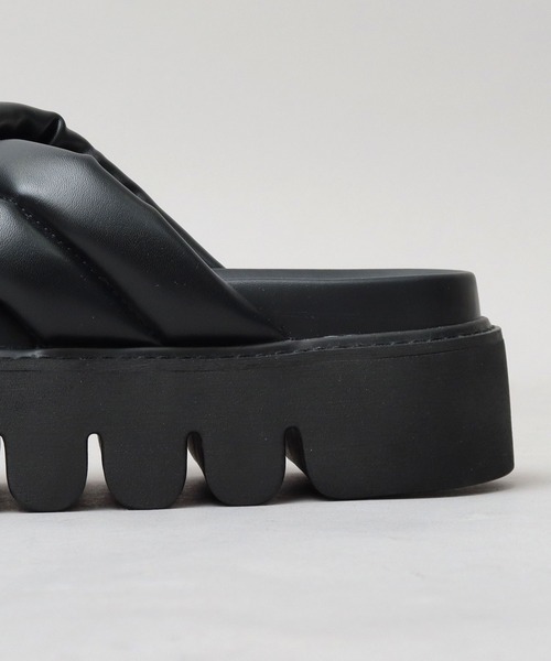 glabella（グラベラ）の「超厚底 パデッド クロスバンド サンダル / ハイソール レザーサンダル（サンダル・メンズ・ブラック・S/M/L）」の15枚目の写真