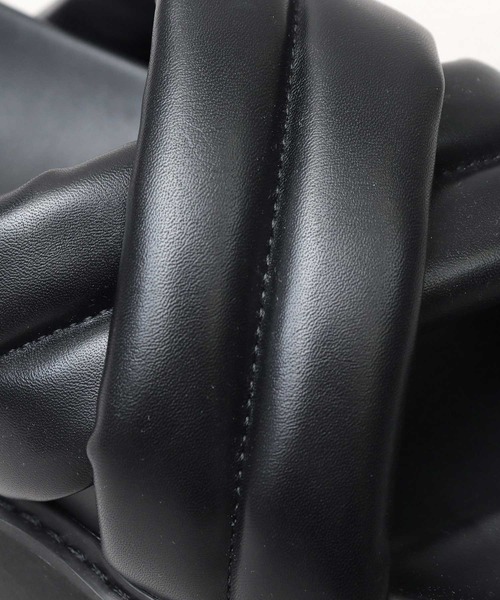 glabella（グラベラ）の「超厚底 パデッド クロスバンド サンダル / ハイソール レザーサンダル（サンダル・メンズ・ブラック・S/M/L）」の13枚目の写真