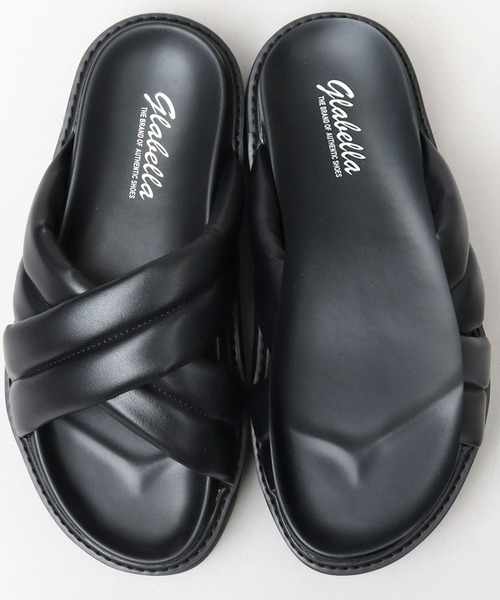 glabella（グラベラ）の「超厚底 パデッド クロスバンド サンダル / ハイソール レザーサンダル（サンダル・メンズ・ブラック・S/M/L）」の12枚目の写真