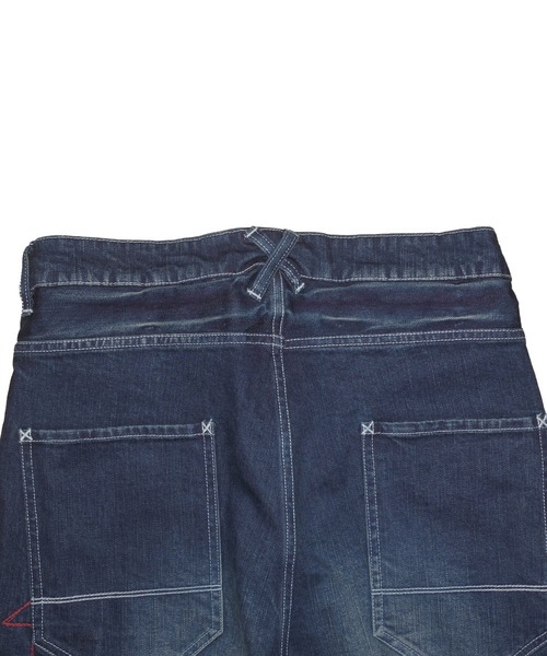 BURNOUT（バーンアウト）の「ツイストst.デニムUSEDパンツ（デニムパンツ・メンズ・インディゴブルー/ブラック・L/M）」の17枚目の写真