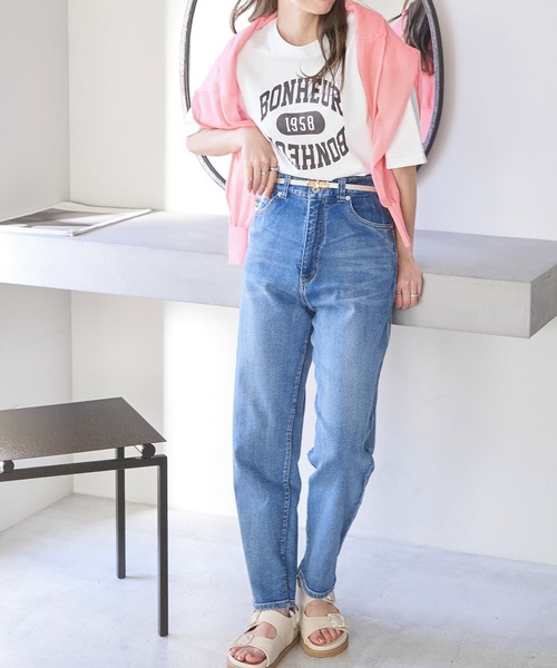 ROPE' PICNIC(ロペピクニック)の「リンクコーデ/カジュアルプリントTシャツ(Tシャツ/カットソー・レディース・ホワイト/モスグリーン/ブルー系その他4・38)」の4枚目の写真