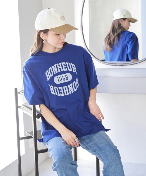 ROPE' PICNIC(ロペピクニック)の「リンクコーデ/カジュアルプリントTシャツ(Tシャツ/カットソー・レディース・ホワイト/モスグリーン/ブルー系その他4・38)」の13枚目の写真