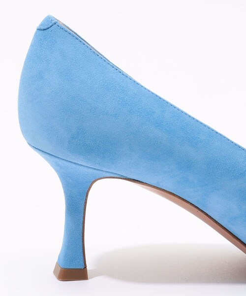 PELLICO（ペリーコ）の「PELLICO スエードセミスクエアパンプス（パンプス・レディース・ライトブルー・36/37/38）」の2枚目の写真