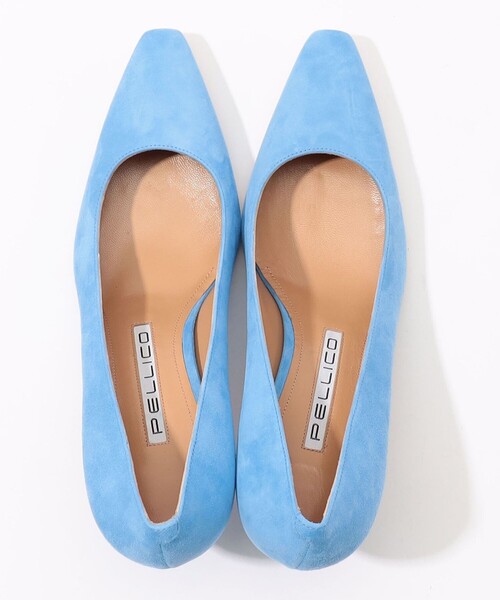 PELLICO（ペリーコ）の「PELLICO スエードセミスクエアパンプス（パンプス・レディース・ライトブルー・36/37/38）」の8枚目の写真