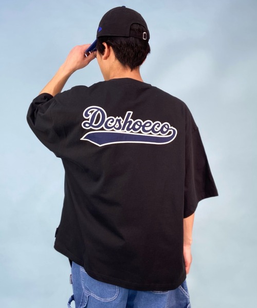 DC(ディーシー)の「DC/ディーシー オーバーサイズ バックプリントTシャツ/ベースボールT ワンポイント/ヘビーウェイト クルーネックTシャツ DST232013(Tシャツ/カットソー・メンズ・グリーン/ホワイト/ブラック・M/XL/L)」の1枚目の写真