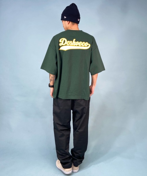 DC(ディーシー)の「DC/ディーシー オーバーサイズ バックプリントTシャツ/ベースボールT ワンポイント/ヘビーウェイト クルーネックTシャツ DST232013(Tシャツ/カットソー・メンズ・グリーン/ホワイト/ブラック・M/XL/L)」の22枚目の写真