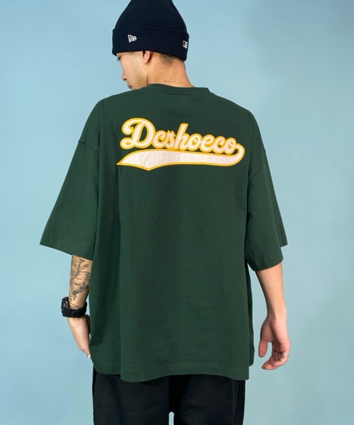 DC(ディーシー)の「DC/ディーシー オーバーサイズ バックプリントTシャツ/ベースボールT ワンポイント/ヘビーウェイト クルーネックTシャツ DST232013(Tシャツ/カットソー・メンズ・グリーン/ホワイト/ブラック・M/XL/L)」の20枚目の写真