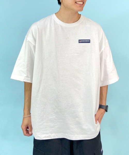 DC(ディーシー)の「DC/ディーシー オーバーサイズ バックプリントTシャツ/ベースボールT ワンポイント/ヘビーウェイト クルーネックTシャツ DST232013(Tシャツ/カットソー・メンズ・グリーン/ホワイト/ブラック・M/XL/L)」の4枚目の写真