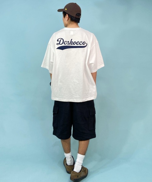 DC(ディーシー)の「DC/ディーシー オーバーサイズ バックプリントTシャツ/ベースボールT ワンポイント/ヘビーウェイト クルーネックTシャツ DST232013(Tシャツ/カットソー・メンズ・グリーン/ホワイト/ブラック・M/XL/L)」の9枚目の写真