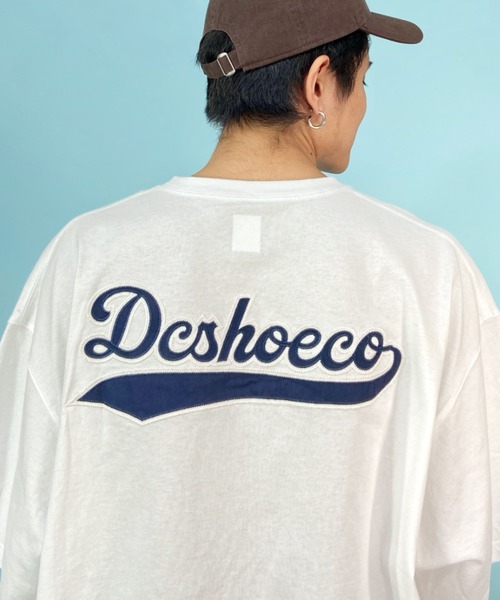 DC(ディーシー)の「DC/ディーシー オーバーサイズ バックプリントTシャツ/ベースボールT ワンポイント/ヘビーウェイト クルーネックTシャツ DST232013(Tシャツ/カットソー・メンズ・グリーン/ホワイト/ブラック・M/XL/L)」の7枚目の写真