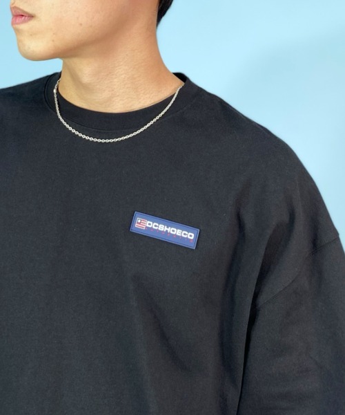 DC(ディーシー)の「DC/ディーシー オーバーサイズ バックプリントTシャツ/ベースボールT ワンポイント/ヘビーウェイト クルーネックTシャツ DST232013(Tシャツ/カットソー・メンズ・グリーン/ホワイト/ブラック・M/XL/L)」の12枚目の写真
