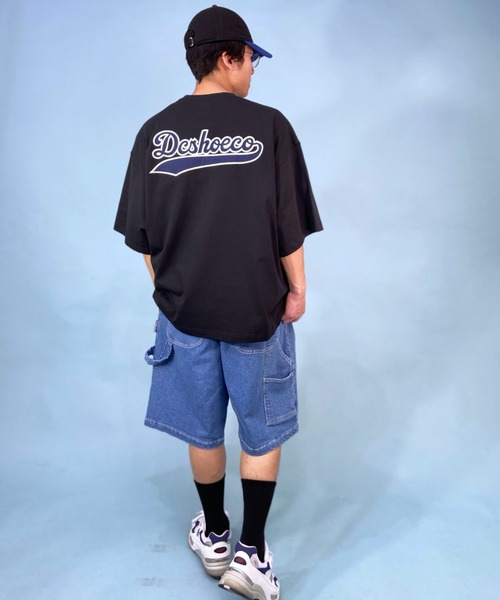DC(ディーシー)の「DC/ディーシー オーバーサイズ バックプリントTシャツ/ベースボールT ワンポイント/ヘビーウェイト クルーネックTシャツ DST232013(Tシャツ/カットソー・メンズ・グリーン/ホワイト/ブラック・M/XL/L)」の16枚目の写真