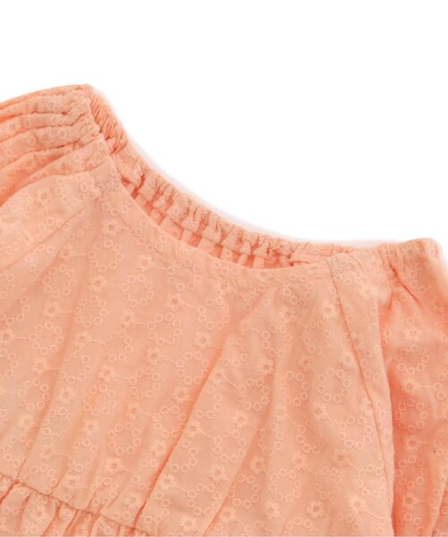 apres les cours（アプレレクール）の「袖リボンレースチュニック（チュニック・キッズ・ミント/オレンジ・100/140/110/120/130/90/80）」の9枚目の写真