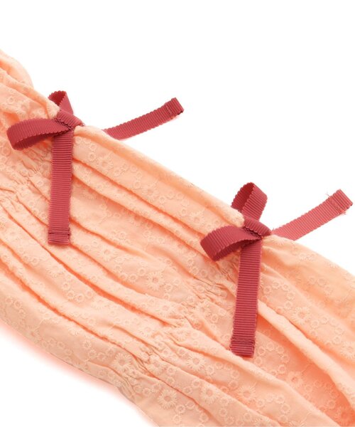 apres les cours（アプレレクール）の「袖リボンレースチュニック（チュニック・キッズ・ミント/オレンジ・100/140/110/120/130/90/80）」の13枚目の写真