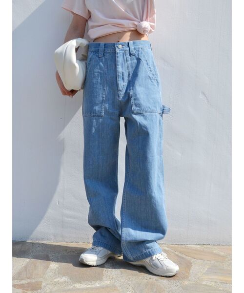 Ungrid(アングリッド)の「ペインタールーズパンツ(デニムパンツ・レディース・ブルー/その他1・SMALL/MEDIUM)」の5枚目の写真