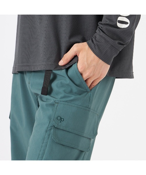 Ocean Pacific（オーシャンパシフィック）の「Ocean Pacific/オーシャンパシフィック ブランド ロゴ 4WAY素材 ベルト付 ウエスト調整 ハーフパンツ ショートパンツ アウトドア カーゴ ショーツ（カーゴパンツ・メンズ・カーキ/ミント/チャコール・L/M/XL）」の10枚目の写真