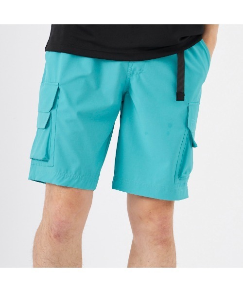 Ocean Pacific（オーシャンパシフィック）の「Ocean Pacific/オーシャンパシフィック ブランド ロゴ 4WAY素材 ベルト付 ウエスト調整 ハーフパンツ ショートパンツ アウトドア カーゴ ショーツ（カーゴパンツ・メンズ・カーキ/ミント/チャコール・L/M/XL）」の6枚目の写真