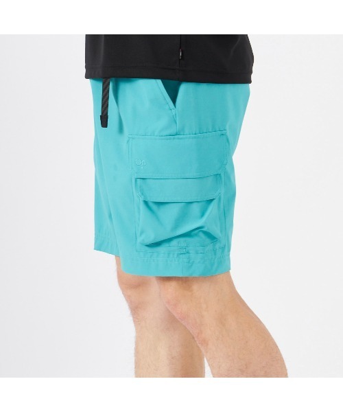 Ocean Pacific（オーシャンパシフィック）の「Ocean Pacific/オーシャンパシフィック ブランド ロゴ 4WAY素材 ベルト付 ウエスト調整 ハーフパンツ ショートパンツ アウトドア カーゴ ショーツ（カーゴパンツ・メンズ・カーキ/ミント/チャコール・L/M/XL）」の19枚目の写真