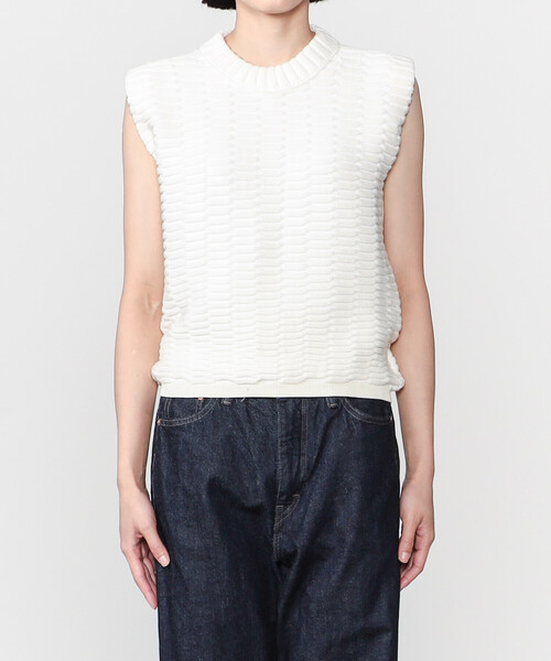 Bshop（ビショップ）の「molli | コットン ノースリーブニット
