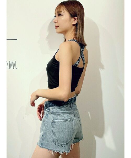 GYDA(ジェイダ)の「GYDA×DC LOGOテープBACKクロス ビスチェ(タンクトップ・レディース・オフホワイト/ブラック・FREE)」の11枚目の写真