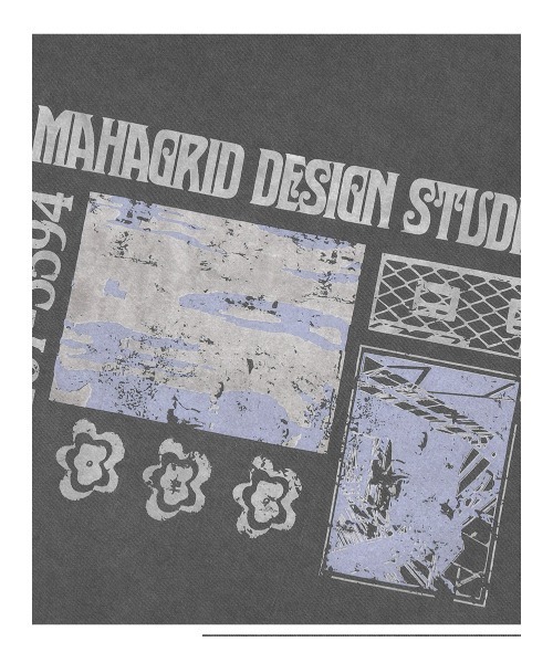 mahagrid/マハグリッド』BREAK PIGMENT TEE/ブレークピグメント