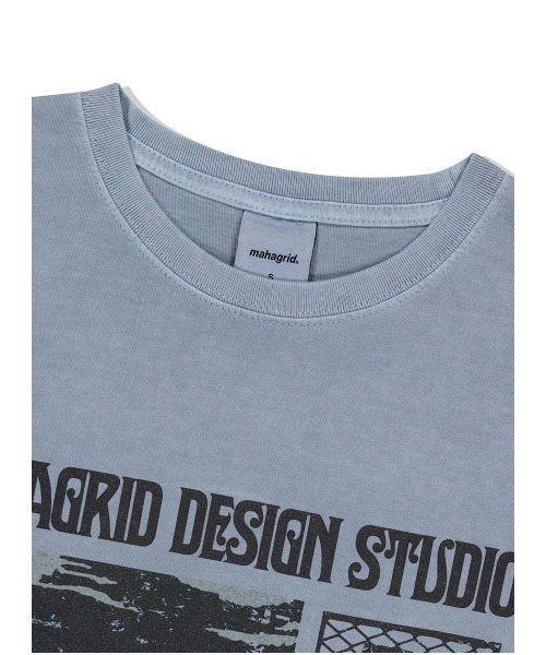 tシャツ 「mahagrid/マハグリッド」BREAK PIGMENT TEE/ブレークピグメント 半袖 カットソー レディース メンズ MAHAGRID tシャツ 「mahagrid/マハグリッド」BREAK PIGMENT TEE