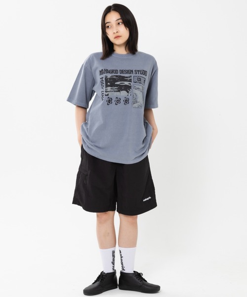 【mahagrid】23SS★ BREAK PIGMENT TEE Shipping Begin 7/31]DON'T PANIC PIGMENT TEE[PINK] - MAHAGRID
