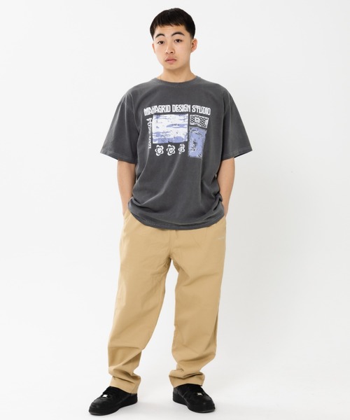tシャツ 「mahagrid/マハグリッド」BREAK PIGMENT TEE/ブレークピグメント 半袖 カットソー レディース メンズ mahagrid/マハグリッド』BREAK PIGMENT TEE/ブレークピグメント