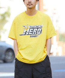 FREAK'S STORE ユニセックス タイダイ柄 Tシャツ イエロー 645 FREAK´S STORE ユニセックス タイダイ柄 Tシャツ イエロー 645