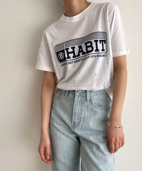 El mar（エルマール）の「El mar(エルマール) "HABIT"半袖Tシャツ（Tシャツ/カットソー・レディース・グリーン/ピンク/アイボリー・ONE SIZE）」の2枚目の写真