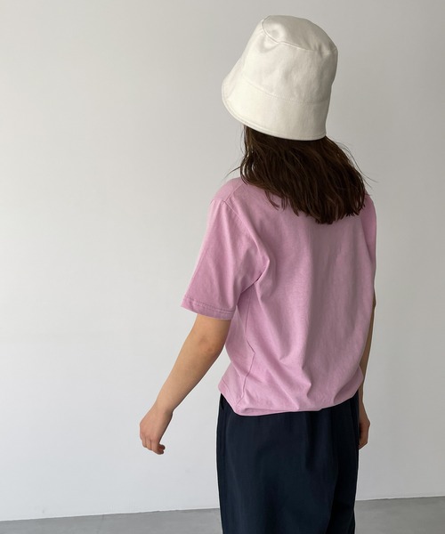 El mar（エルマール）の「El mar(エルマール) "HABIT"半袖Tシャツ（Tシャツ/カットソー・レディース・グリーン/ピンク/アイボリー・ONE SIZE）」の11枚目の写真