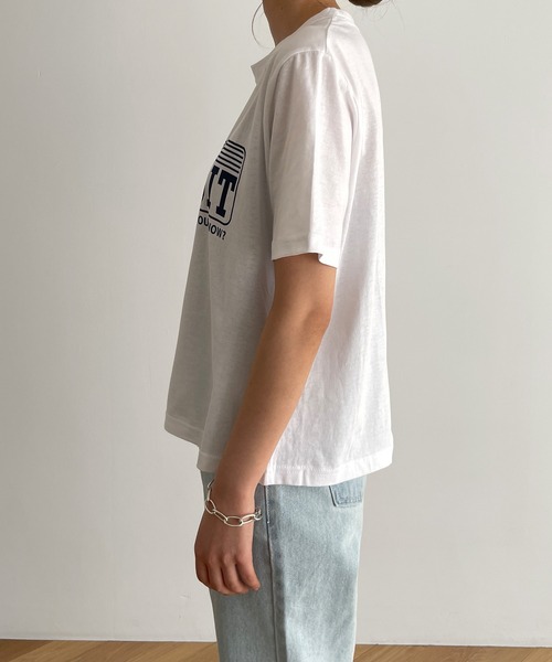 El mar（エルマール）の「El mar(エルマール) "HABIT"半袖Tシャツ（Tシャツ/カットソー・レディース・グリーン/ピンク/アイボリー・ONE SIZE）」の14枚目の写真