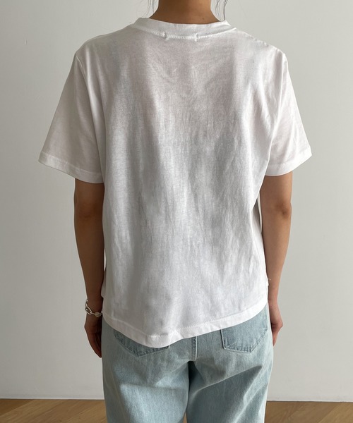 El mar（エルマール）の「El mar(エルマール) "HABIT"半袖Tシャツ（Tシャツ/カットソー・レディース・グリーン/ピンク/アイボリー・ONE SIZE）」の15枚目の写真