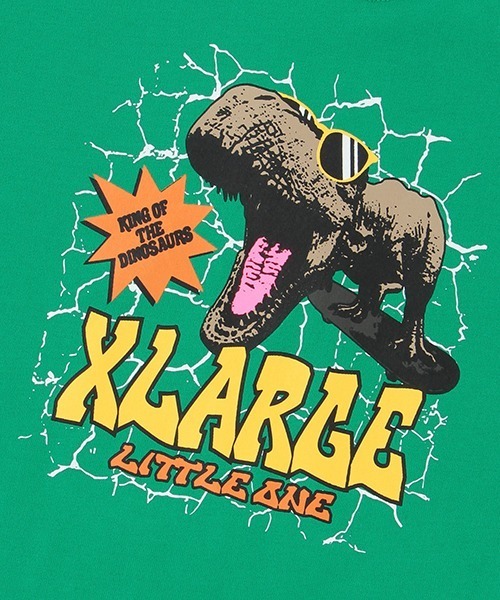 XLARGE KIDS（エクストララージキッズ）の「恐竜モチーフ半袖Tシャツ（Tシャツ/カットソー・キッズ・グリーン/ホワイト/ブラック/ブルー・120cm/110cm/130cm/140cm/80ｃｍ/90cm/100cm）」の8枚目の写真