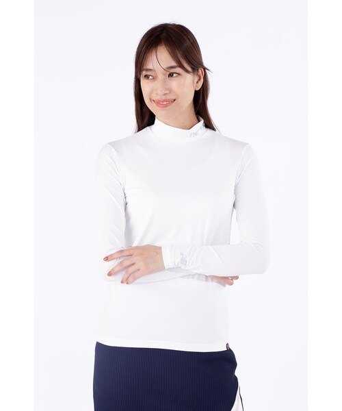 New Balance Golf(ニューバランスゴルフ)の「【new balance golf】4WAYベア天竺 モックネック インナー プルオーバー (WOMENS SPORT)(Tシャツ/カットソー・レディース・ブラック/ホワイト/グレー系その他2・MEDIUM/LARGE/SMALL)」の14枚目の写真