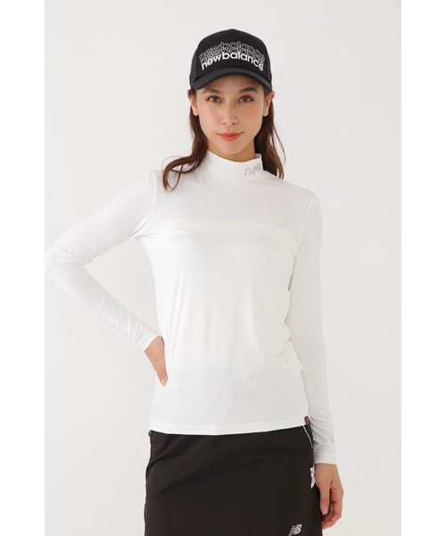New Balance Golf(ニューバランスゴルフ)の「【new balance golf】4WAYベア天竺 モックネック インナー プルオーバー (WOMENS SPORT)(Tシャツ/カットソー・レディース・ブラック/ホワイト/グレー系その他2・MEDIUM/LARGE/SMALL)」の2枚目の写真
