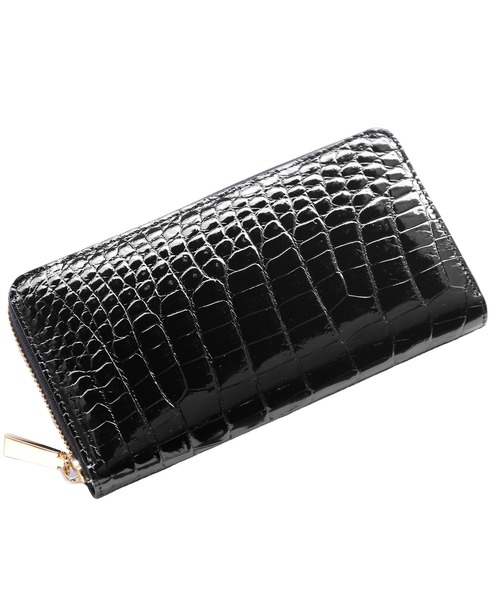 クロコダイルレザー長財布センター取り一枚革（財布）｜sankyo