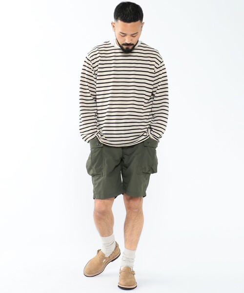 sage de cret（サージュデクレ）の「sage de cret × BEAMS PLUS / 別注 M43 2way Military Shorts（その他パンツ・メンズ・ネイビー/オリーブ/パープル・M/L/XL/S）」の5枚目の写真