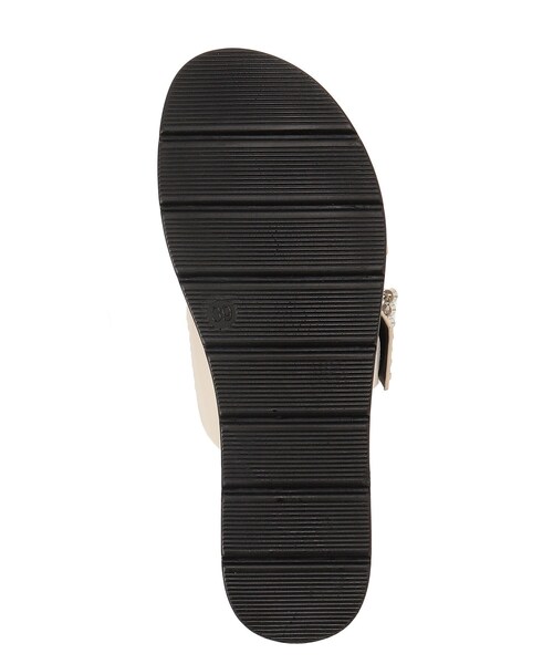 OPAQUE.CLIP（オペークドットクリップ）の「◆ビジューダブルベルトサンダル（サンダル・レディース・オフホワイト/ブラック・02/03）」の12枚目の写真