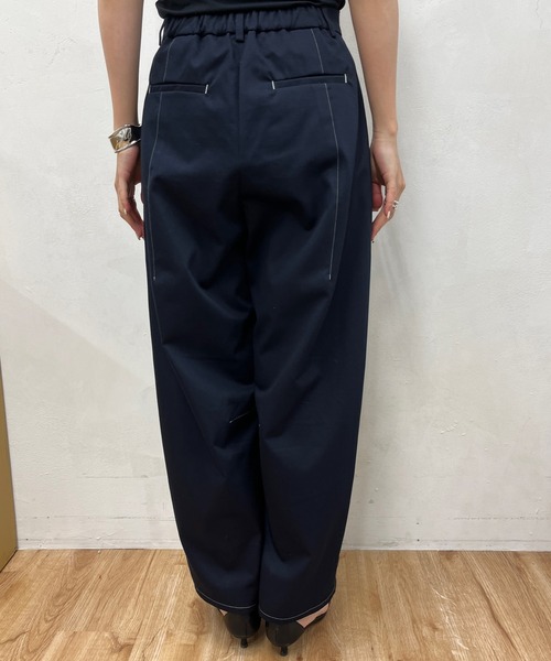 DouDou（ドゥドゥ）の「【WEB限定】ステッチカーブパンツ（チノパンツ・レディース・キナリ/ネイビー・36/38）」の20枚目の写真