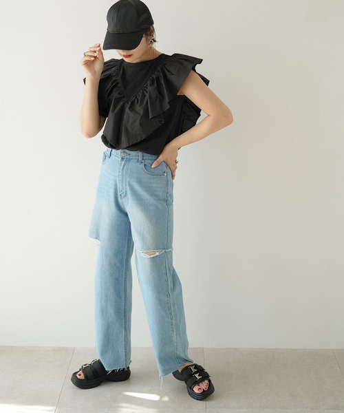 rectangle（レクタングル）の「バックルベルトスライダーサンダル（サンダル・レディース・ブラック・SMALL/MEDIUM/LARGE/X-LARGE）」の8枚目の写真