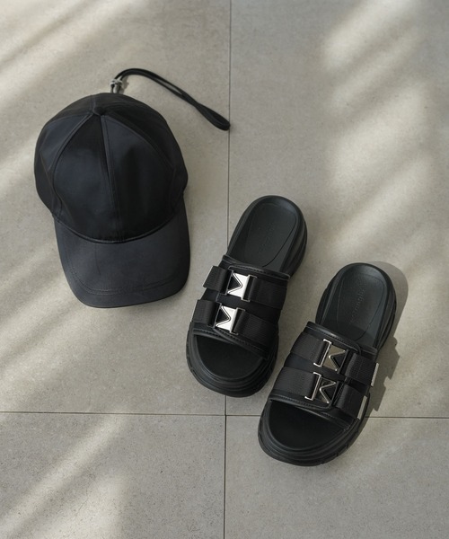 rectangle（レクタングル）の「バックルベルトスライダーサンダル（サンダル・レディース・ブラック・SMALL/MEDIUM/LARGE/X-LARGE）」の10枚目の写真